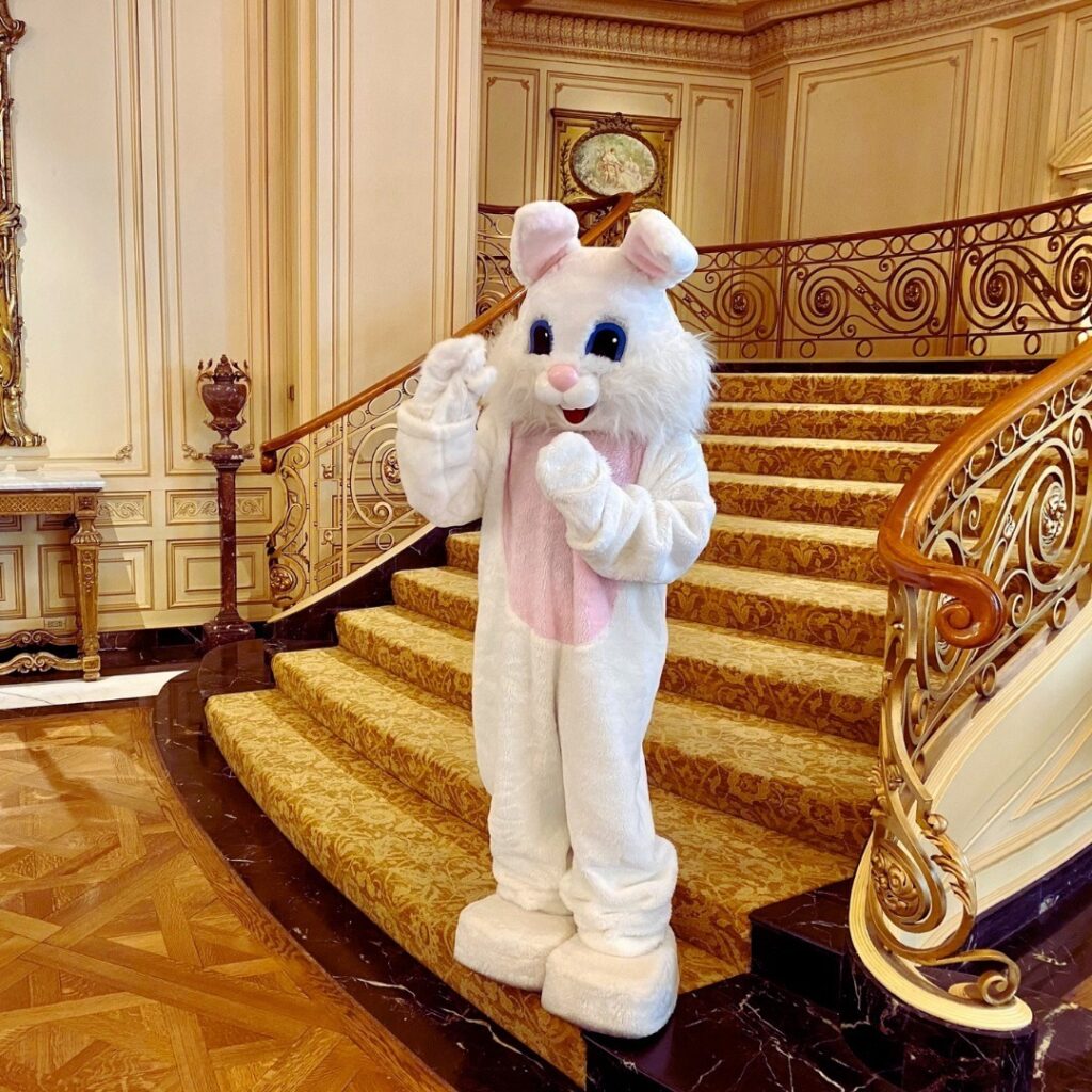 Easter Bunny in the Lobby
