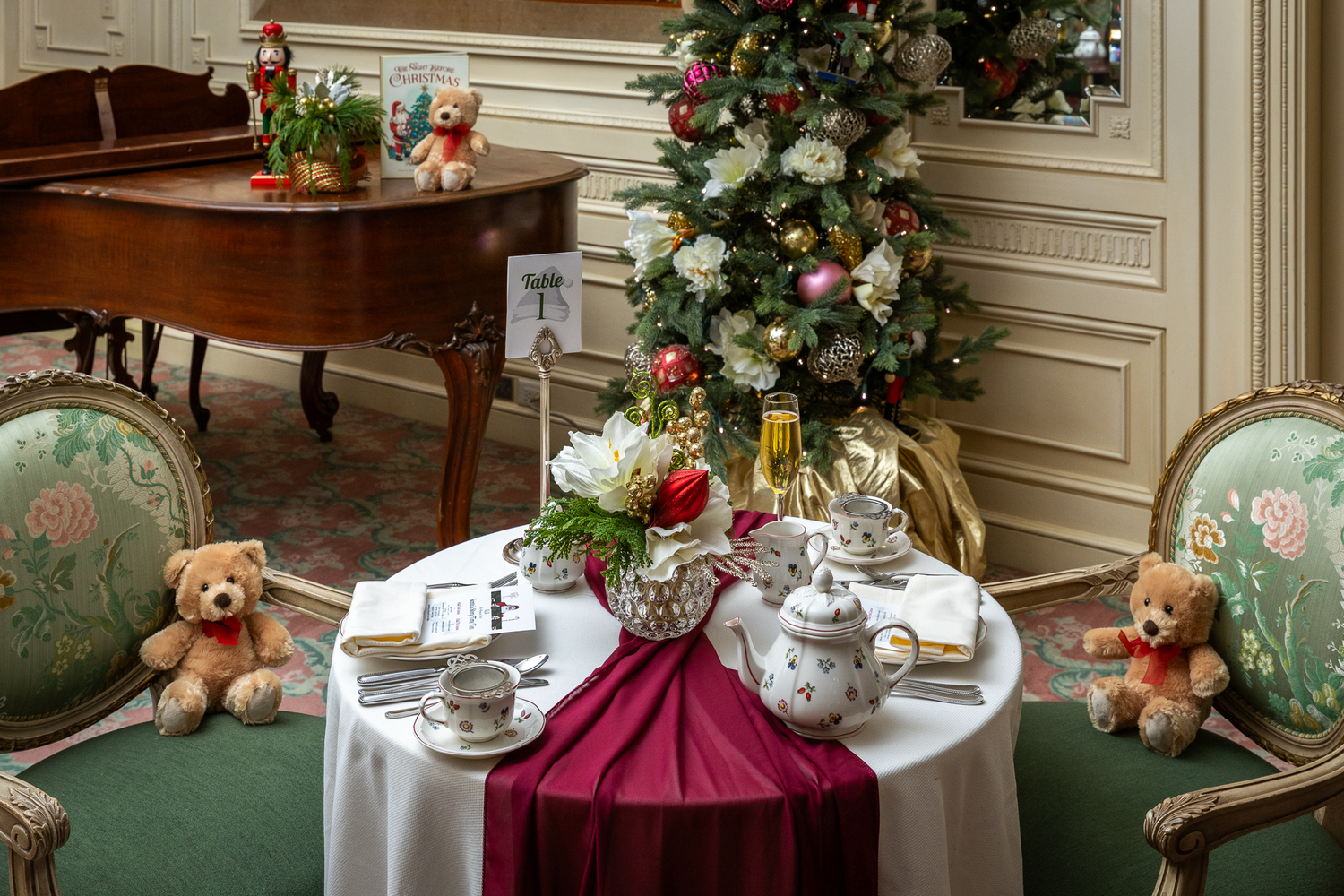 Gary Kasl – Work Santa's Teddy Bear Tea table set up